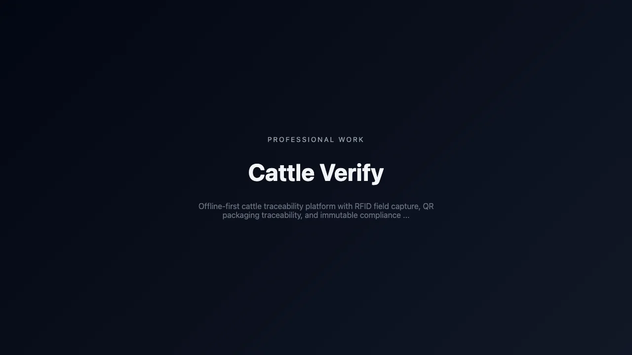 Cattle Verify