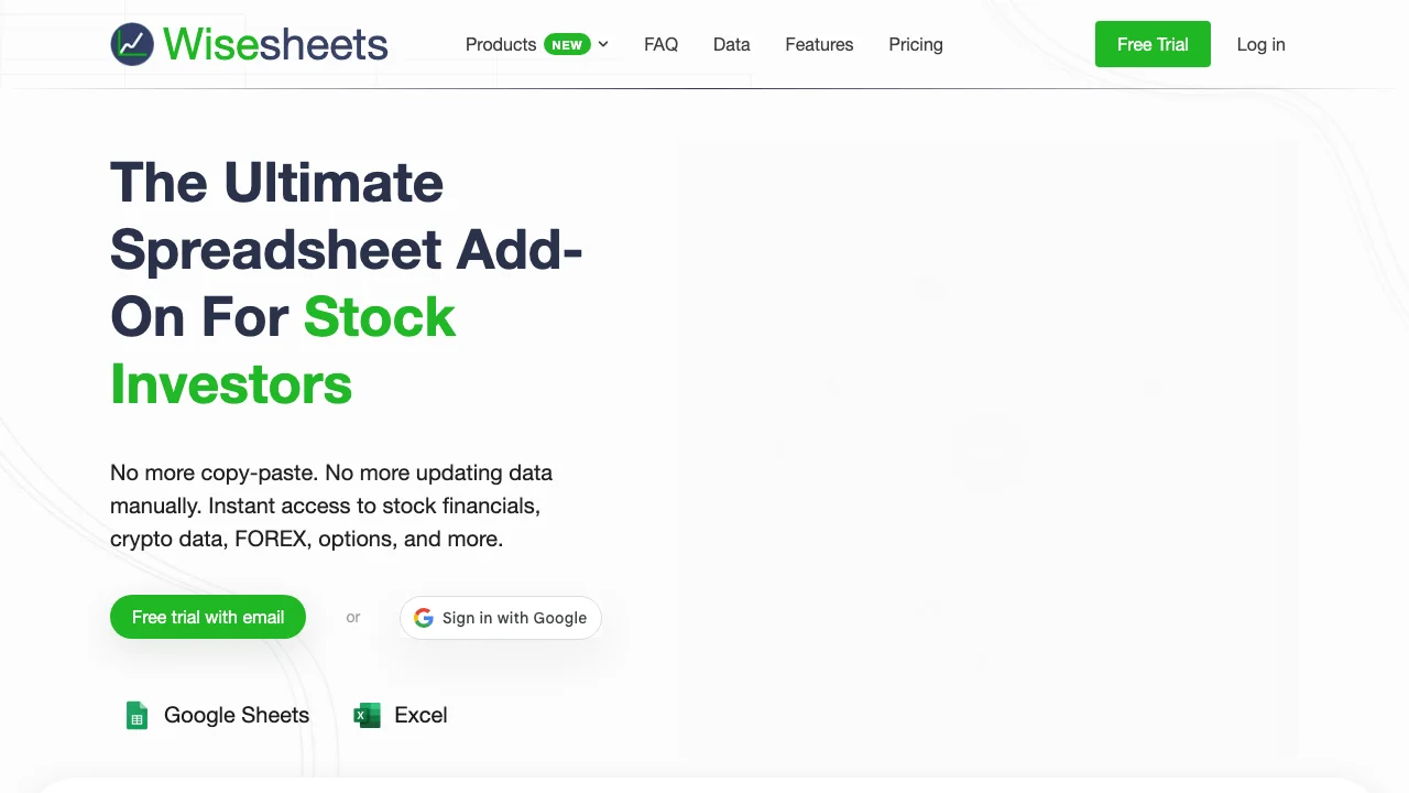 Wisesheets